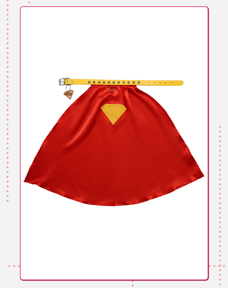 Pet Portrait Custom - Red Krypto Cosplay Cloak Superdog Krypto