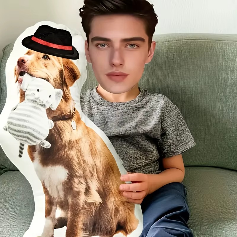 Custom Modern Pet Pillow, Sing - Pet Portrait Custom 评论和价格
