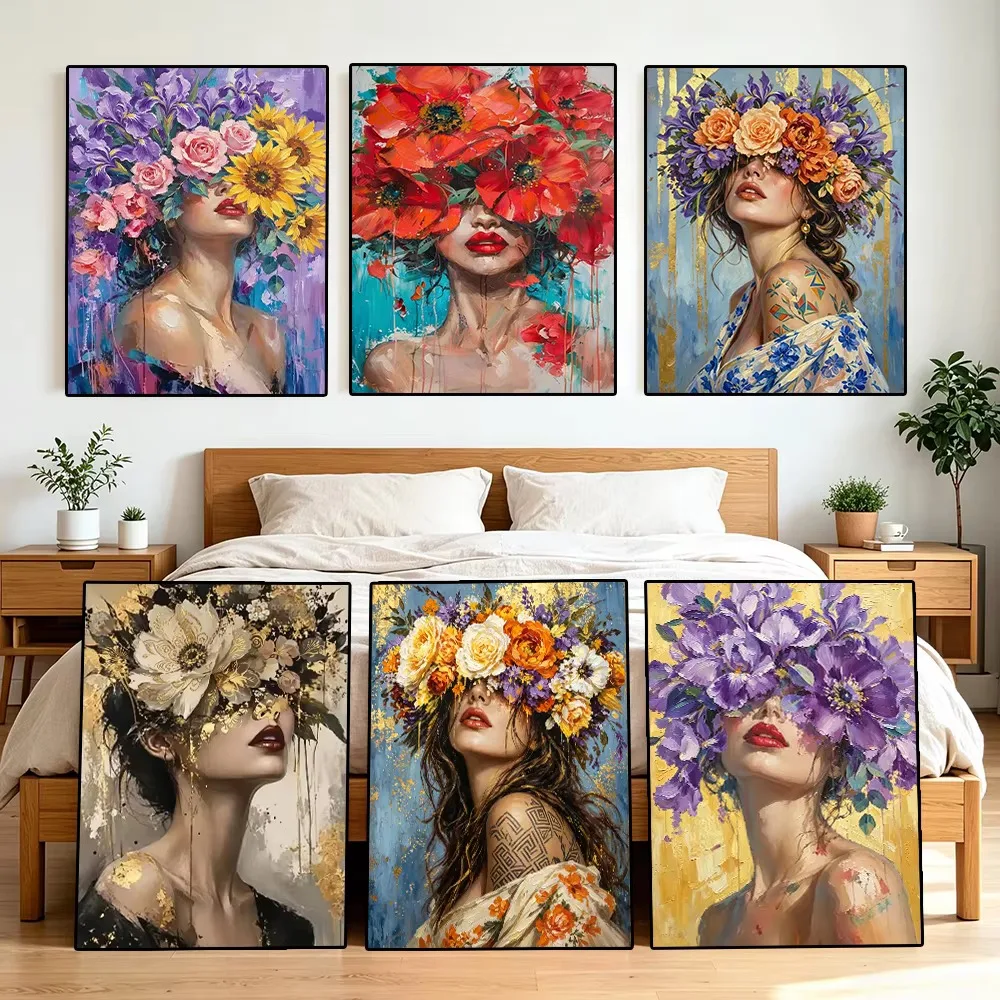 Diamond Painting Abstract Woma - Photo Mosaic Print 评论和价格