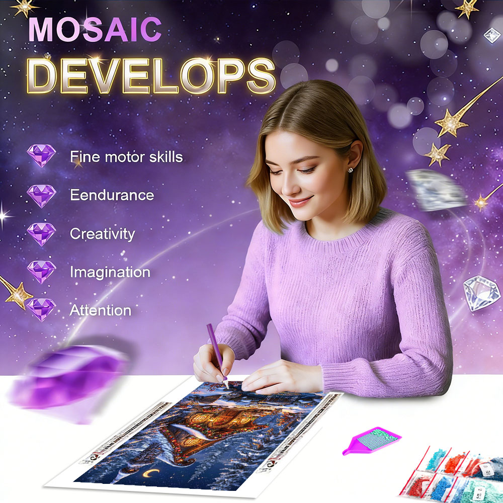 HUACAN 5d Diy Diamond Mosaic K - Photo Mosaic Print 评论和价格