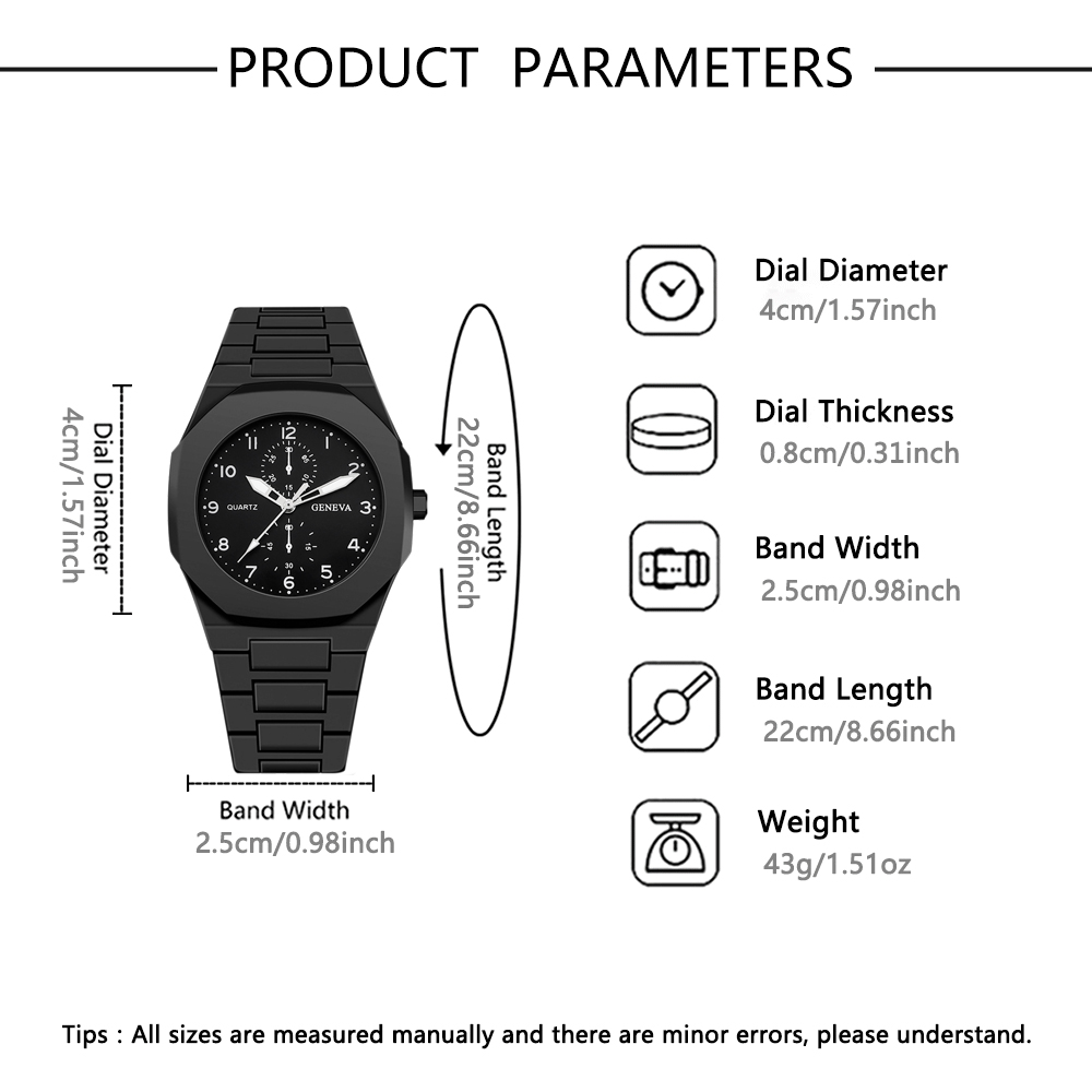 1-piece new watch, polygonal d - Coordinates Bracelet 评论和价格