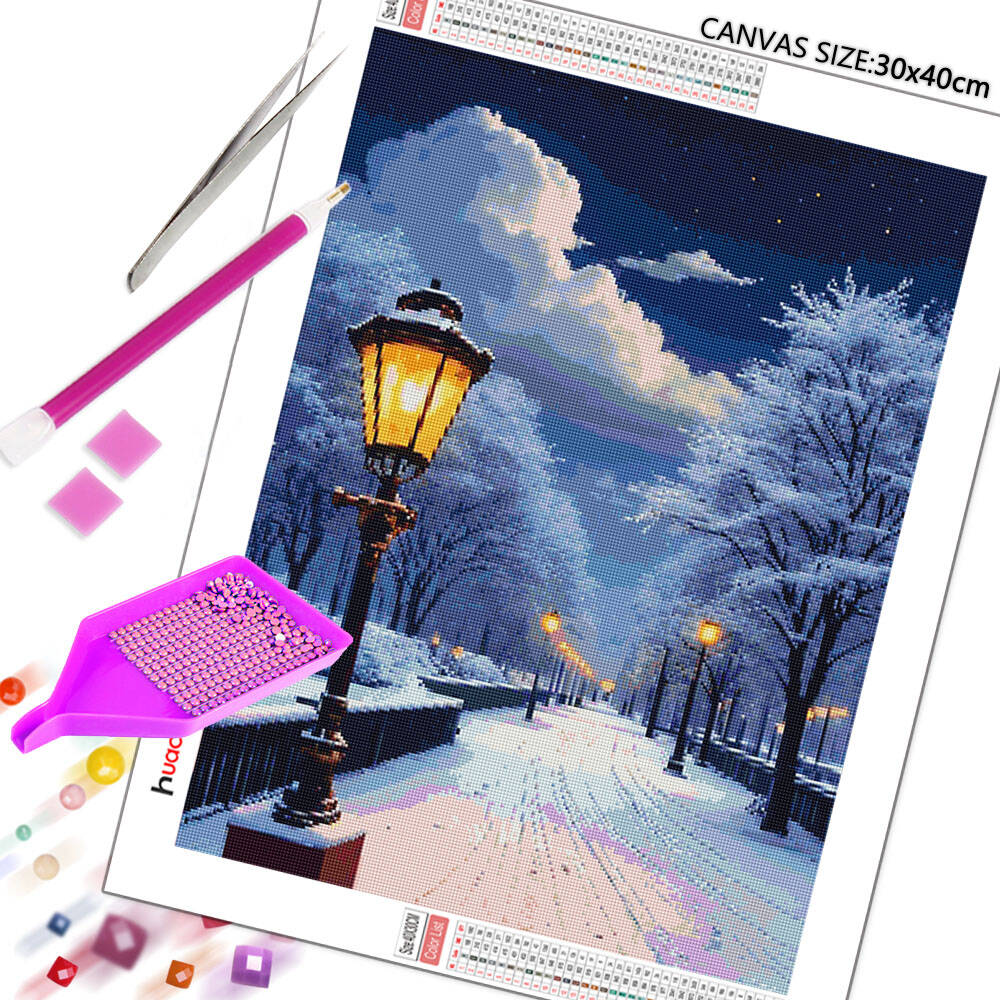 5D DIY Diamond Painting Snow S - Photo Mosaic Print 评论和价格