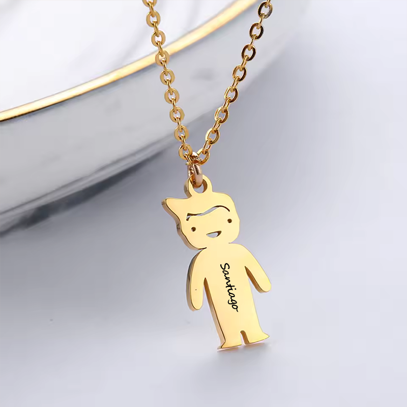 Custom Stainless Steel Family  - Birth Flower Necklace 评论和价格